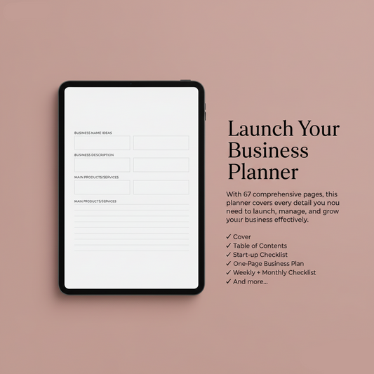 Launch Your Business Planner